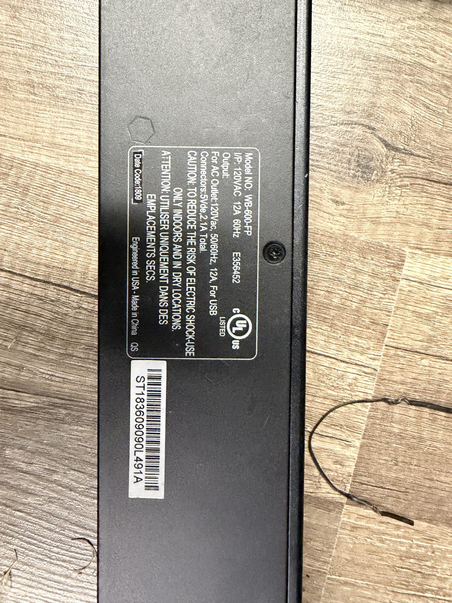 WattBox WB-600-FP Rack Faceplate Voltage/Current Meter USB Charge Pre-Owned - photo 4
